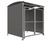AUTOPA MM1 - lockable mild steel bin store with mesh doors 1