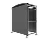 AUTOPA MM1 - lockable mild steel bin store with mesh doors - on this page