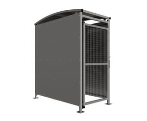 AUTOPA MM1 - lockable mild steel bin store with mesh doors