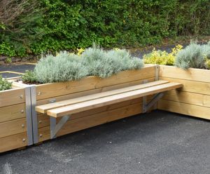 Henley planter bench