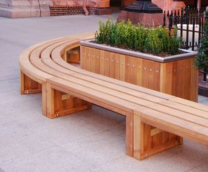 Rochford timber curved benches