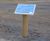 Grenadier Lectern - oak and steel lectern for accessible display panels 3