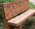 Interpretive Bench - hardwood oak outdoor seating with bespoke engravings 5