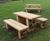Verdyn Picnic Table - Oak outdoor table with decorative engraving 5