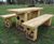 Verdyn Picnic Table - Oak outdoor table with decorative engraving 4