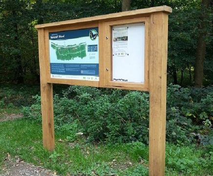 External wooden noticeboards