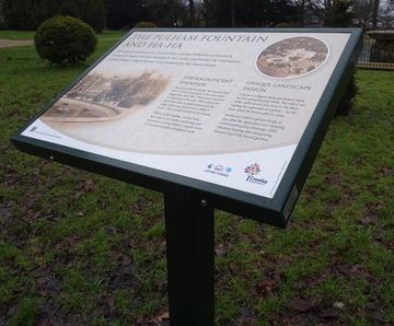 Musketeer™ - single-leg metal lectern interpretation displays