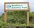 Bowman A Entrance Sign - oak outdoor sign for site or building entrances 12