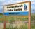 Bowman A Entrance Sign - oak outdoor sign for site or building entrances 1