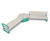 Rosenlund Hex - modular steel and timber bench group 3
