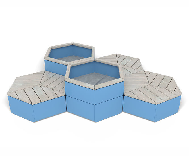 Rosenlund Seating Group (M) - with planters