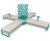 Rosenlund Square - benches with planter, trellis and tables 2
