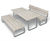 Rosenlund - timber and steel table and benches 5