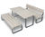 Rosenlund - timber and steel table and benches 2