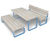 Rosenlund - timber and steel table and benches 1
