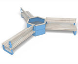 Rosenlund Triple Bench Group - with planter - on this page