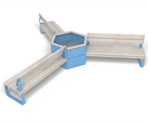 Rosenlund Triple Bench Group - with planter