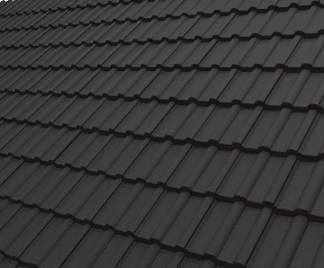 Double Roman - curved-profile concrete roof tile