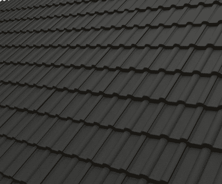 Double Roman - curved-profile concrete roof tile