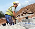 Precast concrete beam and block flooring system