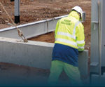 Precast concrete ground beams