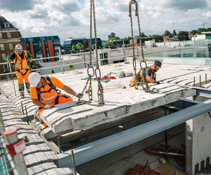 Precast concrete hollowcore flooring units