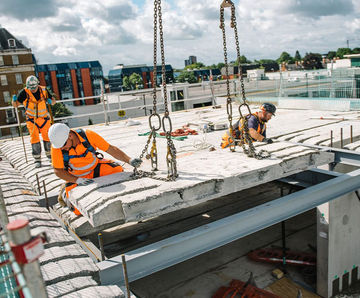 Precast concrete hollowcore flooring units