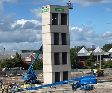 Precast concrete lift shafts