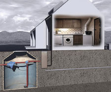 Precast concrete rainwater harvesting chambers