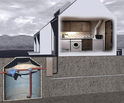 Precast concrete rainwater harvesting chambers