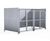EM1 Shelter - galvanised steel bin store shelter with lockable mesh doors 3