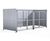 EM1 Shelter - galvanised steel bin store shelter with lockable mesh doors 4