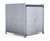 EM2 Shelter - galvanised steel bin storage compound with lockable doors 2