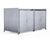 EM2 Shelter - galvanised steel bin storage compound with lockable doors 3