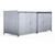 EM2 Shelter - galvanised steel bin storage compound with lockable doors 4