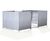 EMC1 Shelter - galvanised steel bin storage compound with mesh door 0