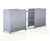 EMC1 Shelter - galvanised steel bin storage compound with mesh door 1