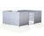 EMC1 Shelter - galvanised steel bin storage compound with mesh door 3
