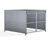 FM1 Shelter - galvanised steel bin storage shelter with lockable mesh doors 0