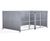 FM1 Shelter - galvanised steel bin storage shelter with lockable mesh doors 4