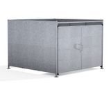 FM2 Shelter - galvanised steel bin storage shelter with lockable doors - on this page
