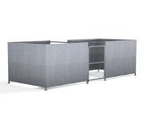 FMC1 Shelter - steel bin storage compound with mesh door - on this page