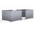 FMC1 Shelter - steel bin storage compound with mesh door 0
