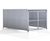 GM1 Shelter - galvanised steel bin store with lockable mesh doors 0