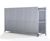 GM1 Shelter - galvanised steel bin store with lockable mesh doors 1