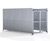 GM1 Shelter - galvanised steel bin store with lockable mesh doors 2
