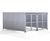 GM1 Shelter - galvanised steel bin store with lockable mesh doors 3