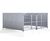 GM1 Shelter - galvanised steel bin store with lockable mesh doors 4