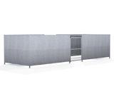 GMC1 Compound - lockable galvanised steel bin store with mesh doors - on this page