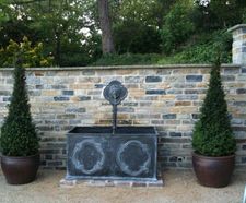 Hampton Tank - faux lead planter and water tank